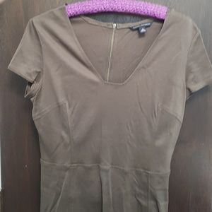 stunning Banana Republic dark green Sheath dress